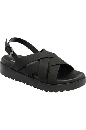 Dunlop Ladies Cross-Over Flatform Sandals