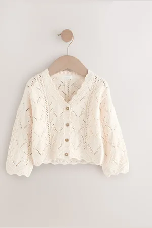 Next 100% Cotton V-Neck Knitted Cardigan (3mths-7yrs)5 - 6 år (110 - 116cm)