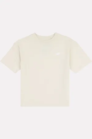 New Balance Small Girls Logo 100% Cotton T-Shirt8 - 9 år (128 - 134cm)