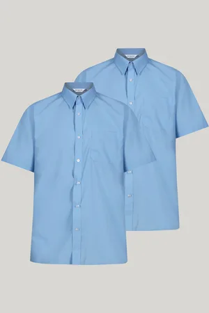 Trutex Normal pasform Kortærmet 2 Pakke Skole Skjorter13 år (158cm)