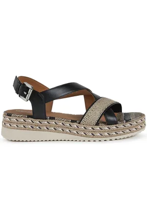 Geox Womens Eolie Black Sandals