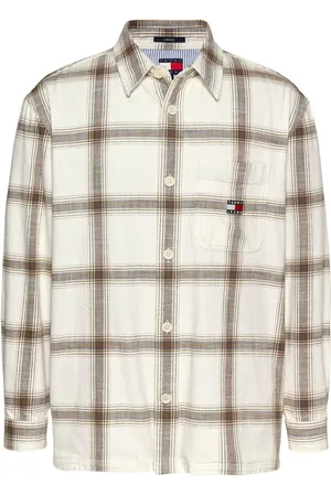 Tommy Hilfiger 100% Cotton Slub Check Overshirtmedium