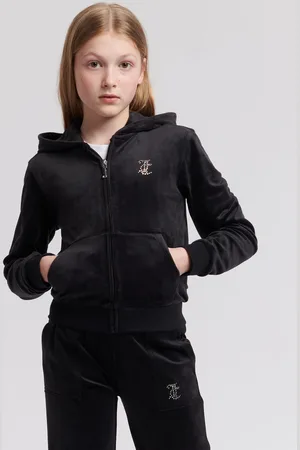 Juicy Couture Girls Mini Diamante Zip Hoodie7 - 8 år (122 - 128cm)