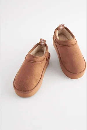 Next Flatform Shoot Fleece Lined Slippers