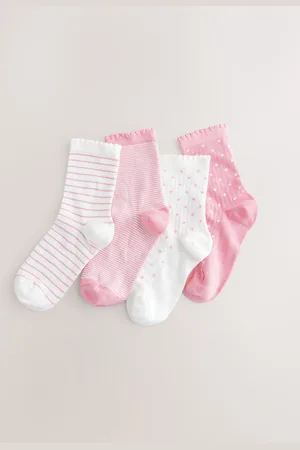 Next Cotton Rich Ankle Socks 4 Pack116122cm