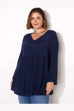 Live Unlimited London V-neck Smock 100% Cotton Tunic44