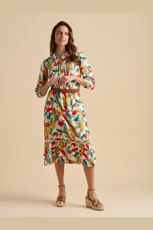 Brakeburn Falling Leaves Midi Dress44