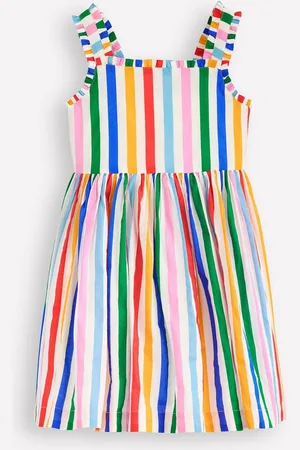 Boden Luna Frill Strap Woven 100% Cotton Dress128134cm