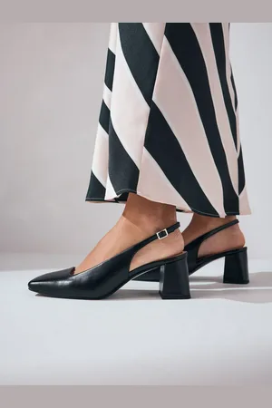 Next Forever Comfort Square Toe Block Heel Slingbacks Shoeseu385