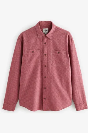 Next Twin Pocket Textured Langærmet 100% Bomuld SkjorterM