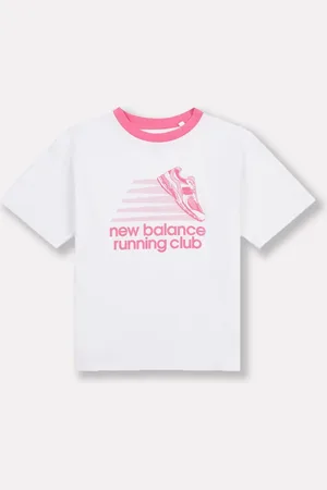 New Balance Kids Running Club Graphic 100% Cotton T-Shirt166168cm