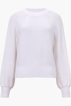 French Connection Lily Cable Sleeve Jumpermedium