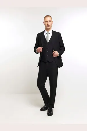 River Island Plain Slim Fit Jakkesæt Vest42r