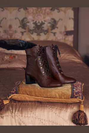 JONES BOOTMAKER Liana Dame-ankelstøvler med snørehæl
