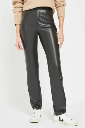 Noisy May Faux Leather Høj talje Bukser40