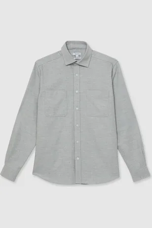 Reiss Crawford Twin-Pocket Button-Through OvershirtXS
