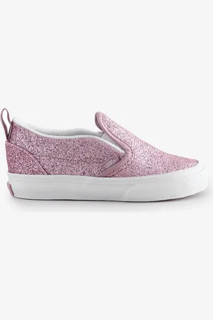 Vans Girls Infant Pink Glitter Slip On Trainersuk5eu215
