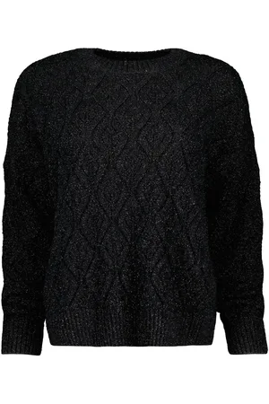 Baukjen Lumi Sparkle Stitch Detail Sort Trøje38