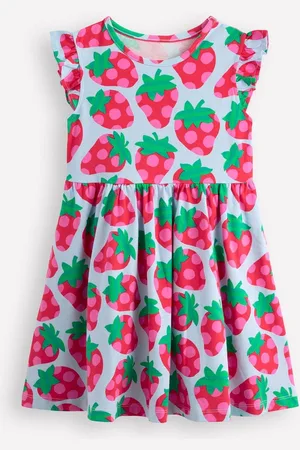 Boden Posie Frill Sleeve 100% Cotton Dress116122cm