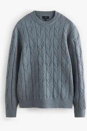 Next Regular Fit Textured Stitch Jumper with WoolL