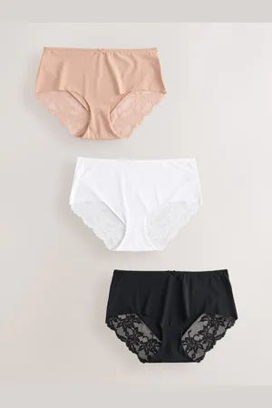 Next Ingen VPL Lace Back Briefs 3 Pakke36