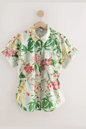 Next 100% Cotton Tie Waist Shirt