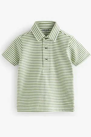 Next Short Sleeve Stripe 100% Cotton Polo Shirt (3mths-7yrs)4 - 5 år (104 - 110cm)