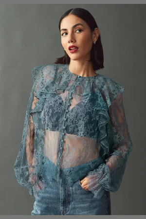 Next Flæsekant Lace Langærmet Bluser44