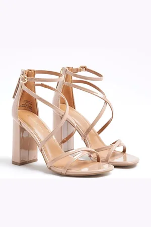 River Island Strappy Blocked Heel Sandalseu39