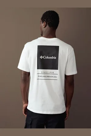 Columbia Herre Barton Springs Back Tryk 100% Bomuld T-shirtM
