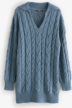 Next Knitted Cable Mini Dress with WoolXS Reg