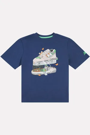 New Balance Kids Fitness Centre Illustrated Graphic 100% Cotton T-Shirt122128cm