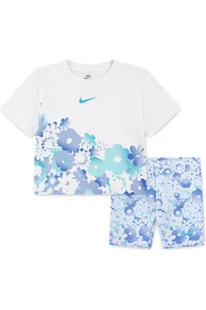 Nike Little Kids Flowral T-Shirt and Shorts Set104110cm
