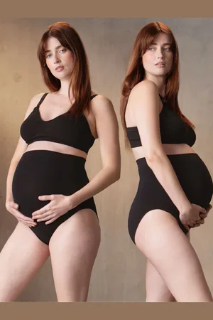 Séraphine Bamboo Overbump Black Underwear 2 PackS