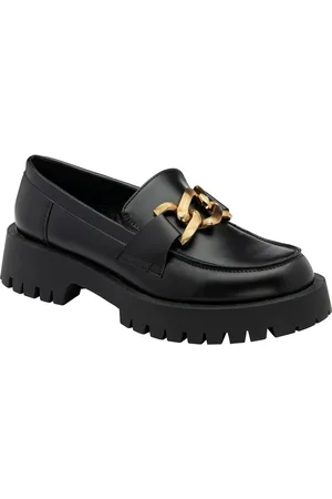 Ravel Burgundy Chunky Cleated Sole Loafers