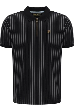 Fila Patton Jacquard Stribet 100% Bomuld Polo-skjorterSmall