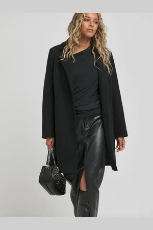 Simply Be Longline Faux Wool Coat44