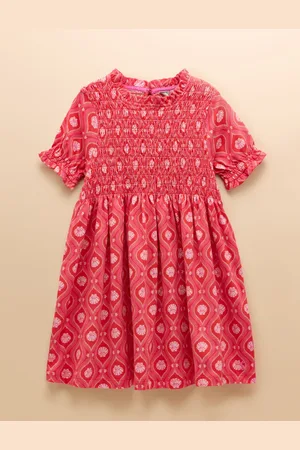 Joules Gracie Short Sleeve Shirred Dress116122cm