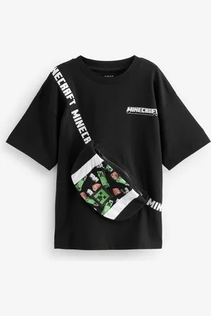 Next Licensed Minecraft Bag 100% Cotton T-Shirt (3-16yrs)15 år (170cm)