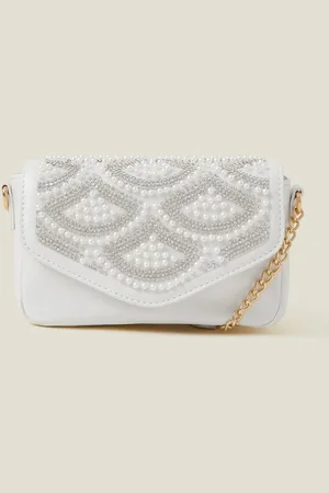 Accessorize Girls Pearl Fan Mini Bagen