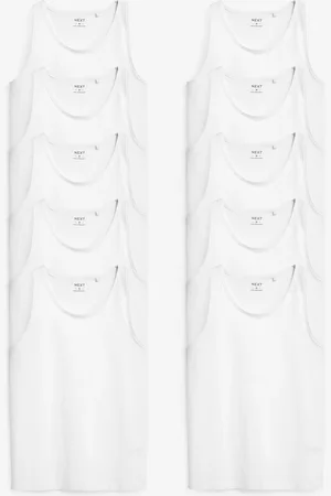 Next 100% Bomuldsveste 10 PakkeXXL