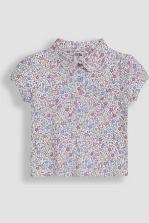 JoJo Maman Bébé 100% Cotton Pretty Polo Shirt98104cm