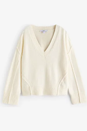 Next Seam Detail V-Neck Knitted Jumper2XL Reg