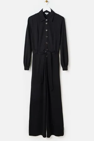 Oliver Bonas Button Through Wide Leg Jumpsuit46