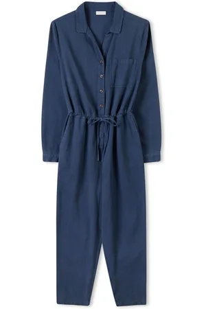 CELTIC & CO. Blue Twill Long Sleeve 100% Cotton Jumpsuit40