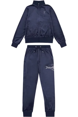 Juicy Couture Slim Diamanté Zip Through Track Top and Joggers Set15 - 16 år (170 - 176cm)