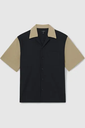 Reiss Peza Colour-Block Cuban-Collar ShirtX-Small