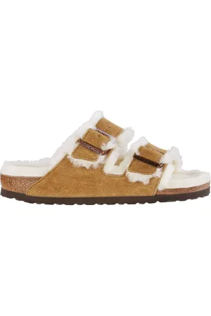 Birkenstock Arizona Shearling-sandaler i ruskind