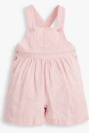JoJo Maman Bébé Seersucker Stripe Culotte Dungarees3 - 4 år (98 - 104cm)