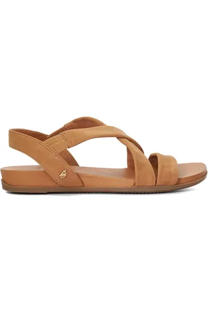 Dune Landies Cross Strap Comfort Flade sko Sandaler
